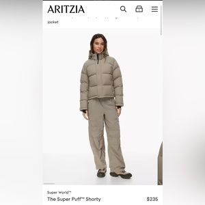 Aritzia SuperPuff Shorty in ‘Modern Taupe’